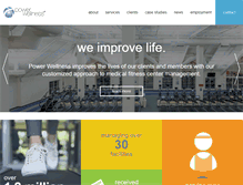 Tablet Screenshot of powerwellness.com